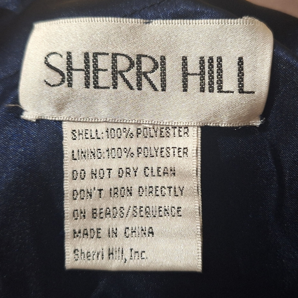 Sherri Hill Navy Dress - Picture 5 of 5